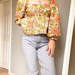 J.Crew  Square Neck Zinnia Floral Peplum Top Photo 7