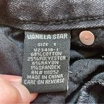 Vanilla Star Jeans Vanilla Star Black Distressed Mom Jeans Size 1 High Rise Ripped Knees Frayed Hem Photo 7