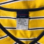 Tommy Hilfiger Vintage  Tommy Jeans Yellow Striped T-Shirt Photo 6