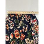 Bobeau NEW  Floral Asymmetrical Skirt Med Ruffle Vacation Bloom Dark Romantic Photo 5