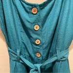 Roxy Mind Trip Jumpsuit Biscay Bay Teal Blue Size Medium Photo 6