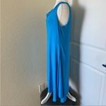 Eileen Fisher  Cerulean Blue Midi Sleeveless Dress xs Photo 4