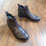 Tory Burch  • Griffith chelsea boots ankle booties dark brown leather logo low Photo 11