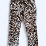 Vintage Y2K Pajama Mania cheetah print fluffy pajama pants Size Medium Brown Photo 4