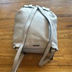 Rebecca Minkoff Cream Pebbled Leather Backpack with Lace Up and Tassel Detail Photo 6