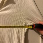 MOTHER Denim the Split Varsity Long Sleeve in Whisper White size Small Photo 7