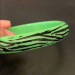 Retro zebra print rave bracelet 90s neon green Photo 6