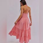 Free People  dress NEW Pintuck Paradise Maxi pink burnout eyelet floral Photo 4