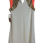 Sequin Hearts White with Peach and Gold Size M Photo 1