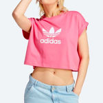 Adidas  Adicolor 3-Stripes Cropped T-Shirt Bliss Pink Size L Photo 0