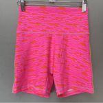  Bike Shorts OFFLINE By Aerie Goals Crochet Inset 5" Bike Short Bright Pink Photo 0