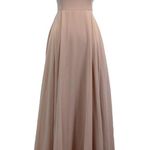 Lulus  Womens S Strappy to Be Here Blush Pink Maxi Dress Bridesmaid Dressy Formal Photo 2