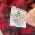 Hippie Rose  plaid flannel hooded button down shirt, size‎ medium Photo 7