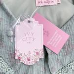 NWT Ivy City Co Hadley Blouse Pistachio Green Floral Lace Trim Collar Size XS Photo 11