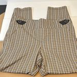 Soho Apparel  Ltd. Brown Plaid Ankle Pull On dress pants women’s Size Large Photo 1