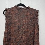 Nordstrom Rack Nordstrom Sheer Speckled Ruffle Trim Top Womens 3X Lightweight Beachy Summer Photo 5