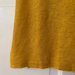 Sézane Lucette 100% Linen Blouse Saffron Yellow Lace Ruffle Top Size Small Shirt Photo 9