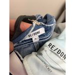 RE/DONE  x Hikari Mori High-Rise Wide Leg Jeans with Braces in Blue Sz. 26 Photo 11