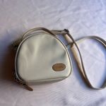 Cream and Tan Crossbody Bag with Structured Design Photo 8