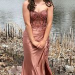 Nox Anabel Rose Gold Prom Dress PETITE Photo 7