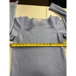 Benedetta B Knit Sweater Medium Blue Long Sleeve Boat Neck Pullover Photo 2