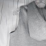 Zaful Gray Button-Up Hooded Vest Size 6 Photo 10