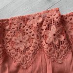 For Love & Lemons  Blush Pink Crochet Embroidered Skirt XS Photo 4