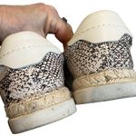Dolce Vita Snakeskin Espadrille Leather Sneakers Stone Size 8 Photo 9