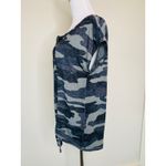 Lucky Brand  Lightweight Camo Print Black Gray T Shirt Sz Large Photo 2