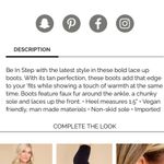 Red Dress Boutique Red Dress Kennedy In Step Lace Up Boots Faux Sherpa Faux Leather Khaki 7.5 Photo 9