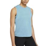 Nike Tank Top Yoga NWT Embroidered Sleeve Blue/White Womens Size Large Photo 1