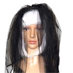 Black mourning veil. Perfect for Halloween Photo 5