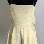 Streetwear Society Yellow and Pink Romper with Spaghetti Straps Photo 0