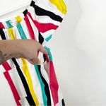 NEW Caroline Constas Calla Mini Dress Multi Color Stripes Size Small Pink Photo 11