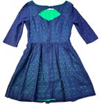 Lilly Pulitzer Alicia Petal Pusher Lace Dress Navy Blue Lined Dress Womens 6 Photo 8