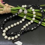 White House | Black Market WHBM  Faux Pearl Magnetic Clasp Convertible Necklace Photo 0