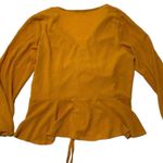 Boohoo Ruched Front Peplum Smock Top Photo 1