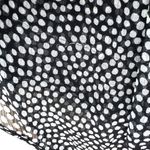 Ann Taylor  Black  White Polka Dot Silk Blend Smocked Peplum Top Size 6 Photo 8