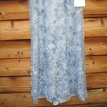 Mac Duggal  68192  Blue Embroidered Applique Wrap Over Flutter Sleeve Gown Photo 9