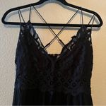 Free People Adella Slip dress Elegant Black Lace size Small Photo 3