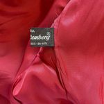 Salvatore Ferragamo Red Blazer Size 14 Mother of Pearl Shell Buttons Festive Photo 8