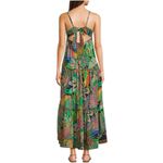 Gianni Bini GB Leaf Print V-Neck Tie-Back Tiered Maxi Dress size Juniors Medium NWT Tropical Photo 1