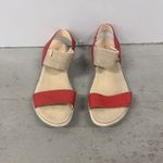 Ecco  Flowt Strap Sandals Women's Size 37 US 6 Red Leather Comfort Walking Shoes Photo 5