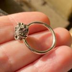 Meteorite Campo Del Cielo Solid Sterling Silver Ring Size 6.5 Gray Photo 8