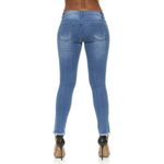 Vibrant Distressed Skinny Jean Medium Wash Photo 1