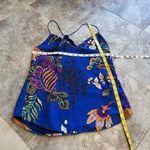 J.Crew NEW Silk Floral V Neck Tank Top Pullover Blue Green Pink Orange Size 0 Photo 5