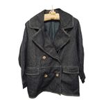 Free People  Denim Car Coat Large NWOT Photo 7