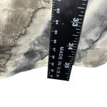 Knot Front Dress Abstract Print Casual Short Sleeve Dress Size S Gray Photo 2