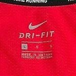 Nike  Running Dri-FIT Miler Shirt Large Siren Red Activewear Performance EUC Photo 5