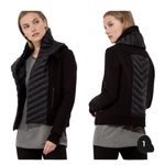 Kit & Ace Black Ella Wrap Cashmere Down Quilted Convertible Collar Jacket Coat Size 4 Photo 1